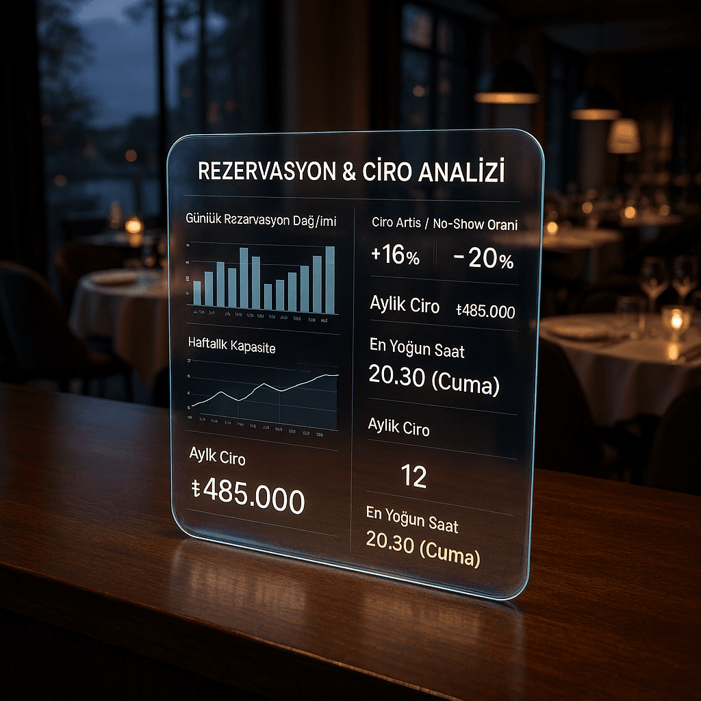 Rezervasyon & Ciro Analizi